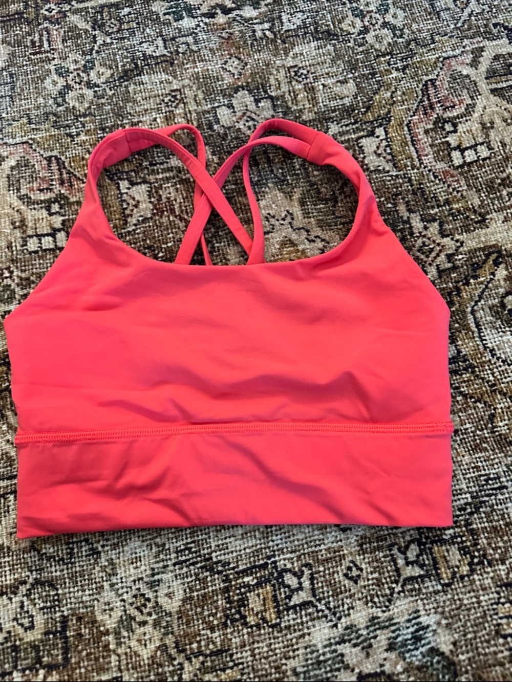 Women’s Crossback Sports Bra - Coral Pink